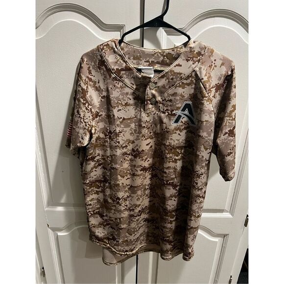 MLB Majestic Oakland A’s Digital Sand Camo Baseball Jersey Medium - Picture 1 of 8